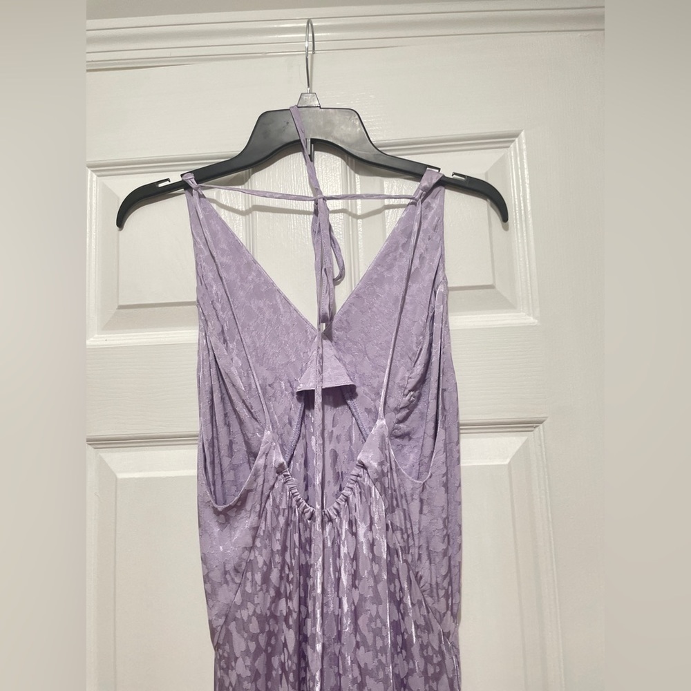 NEW TOPSHOP Heart Jacquard Satin Slip Dress Size 8 NWOT - Picture 9 of 10